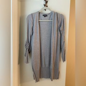 Gray cardigan